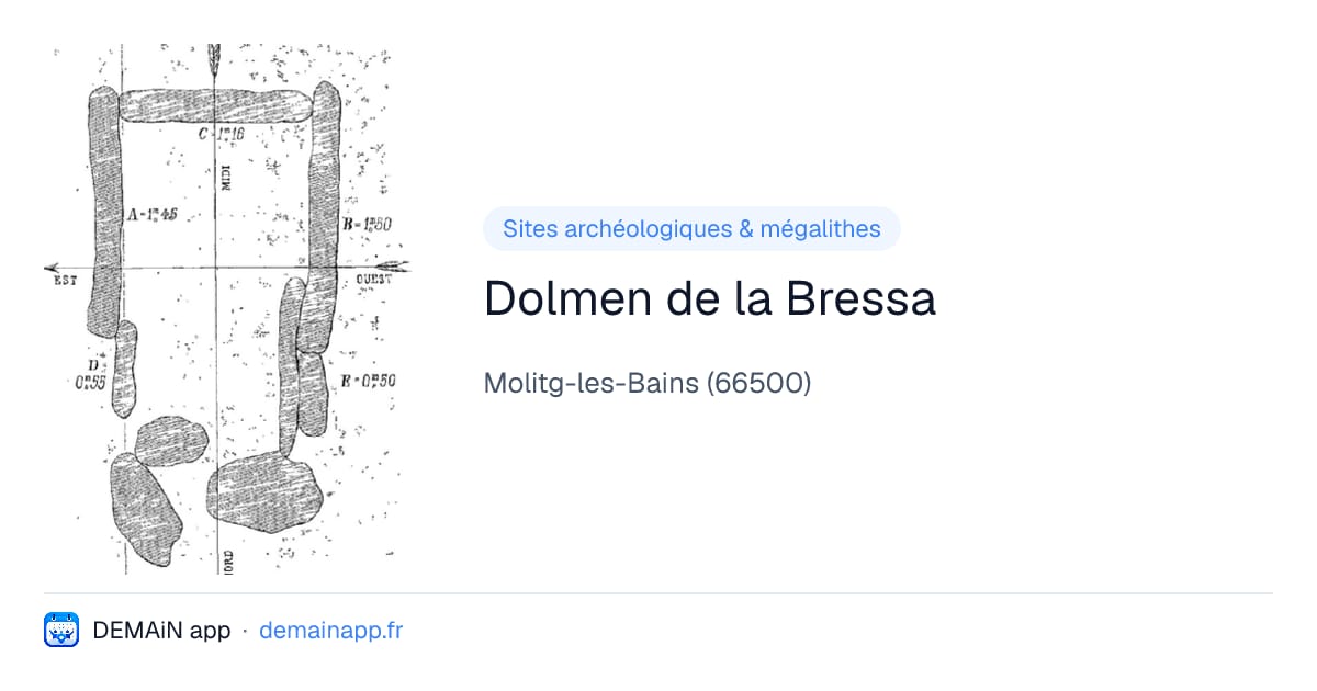 Dolmen de la Bressa — Molitg-les-Bains