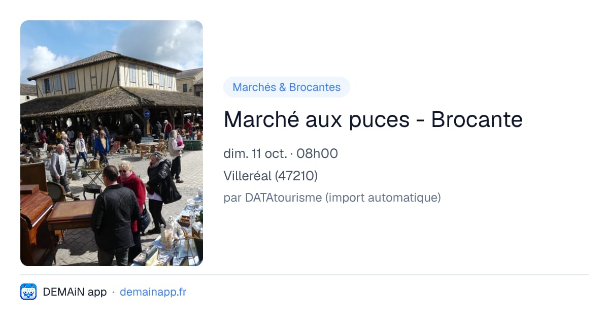 Marché aux puces - Brocante — Villeréal