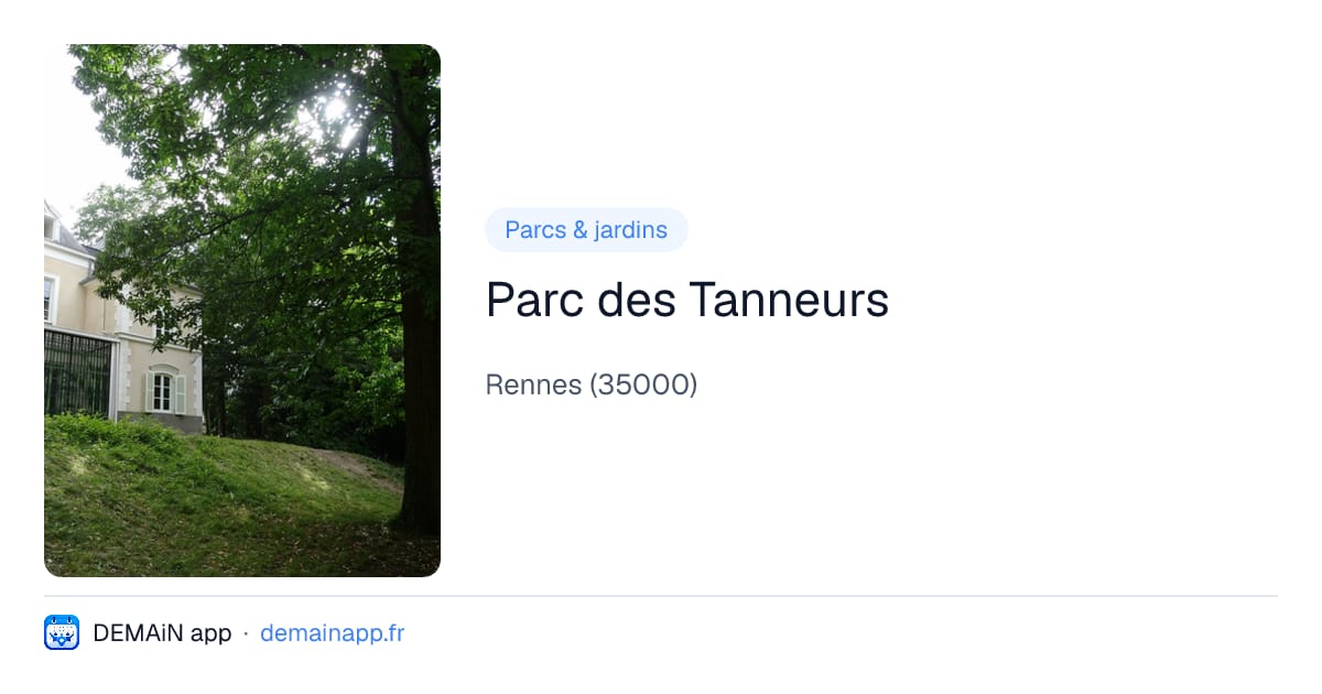 Parc des Tanneurs — Rennes