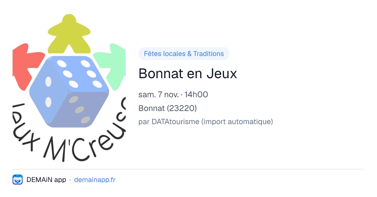 Bonnat en Jeux — Bonnat