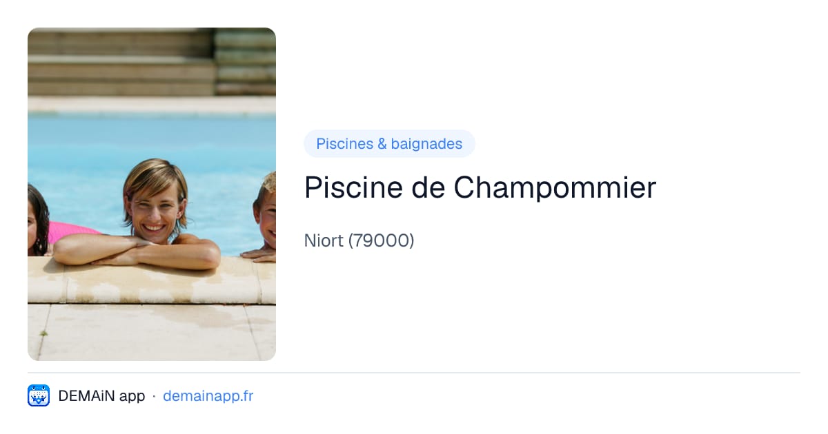 Piscine de Champommier — Niort