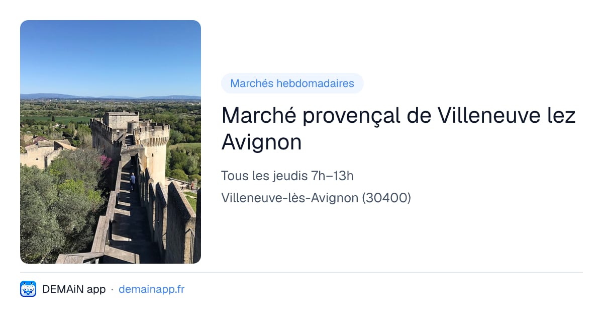 Marché provençal de Villeneuve lez Avignon — Villeneuve-lès-Avignon