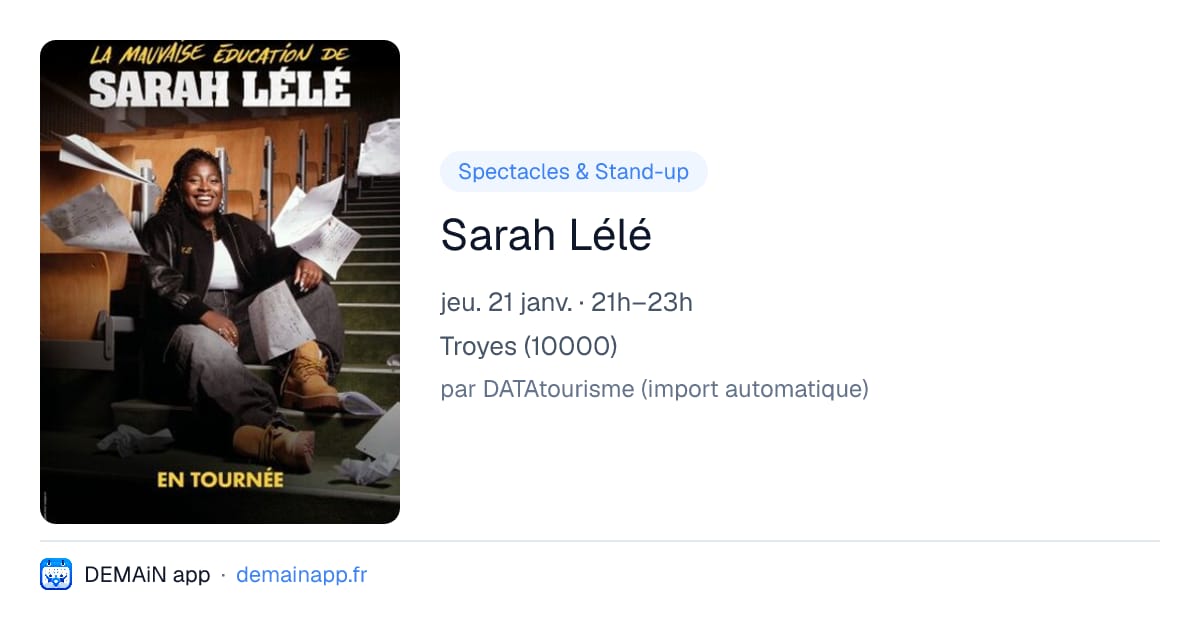 Sarah Lélé — Troyes