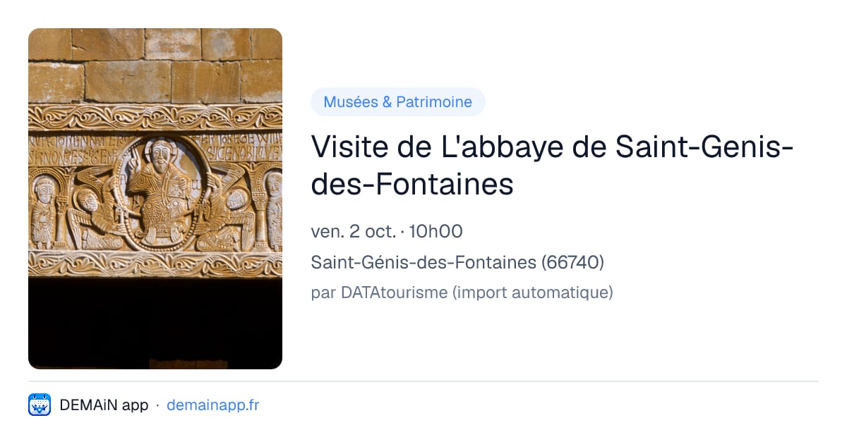 Visite de L'abbaye de Saint-Genis-des-Fontaines — Saint-Génis-des-Fontaines