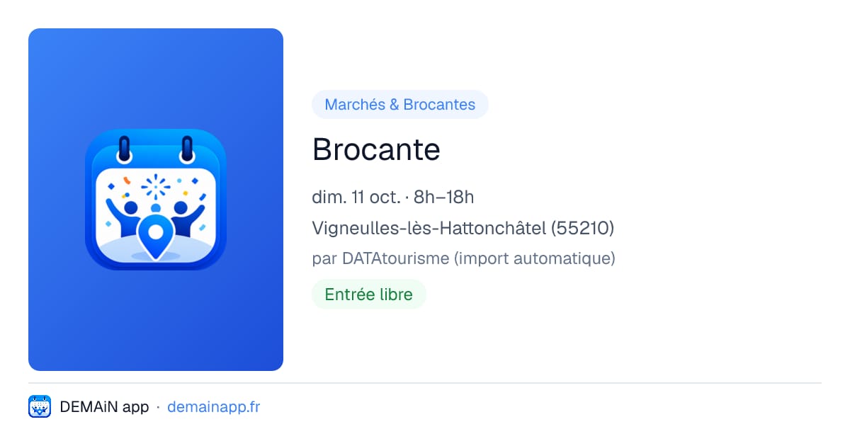 Brocante — Vigneulles-lès-Hattonchâtel