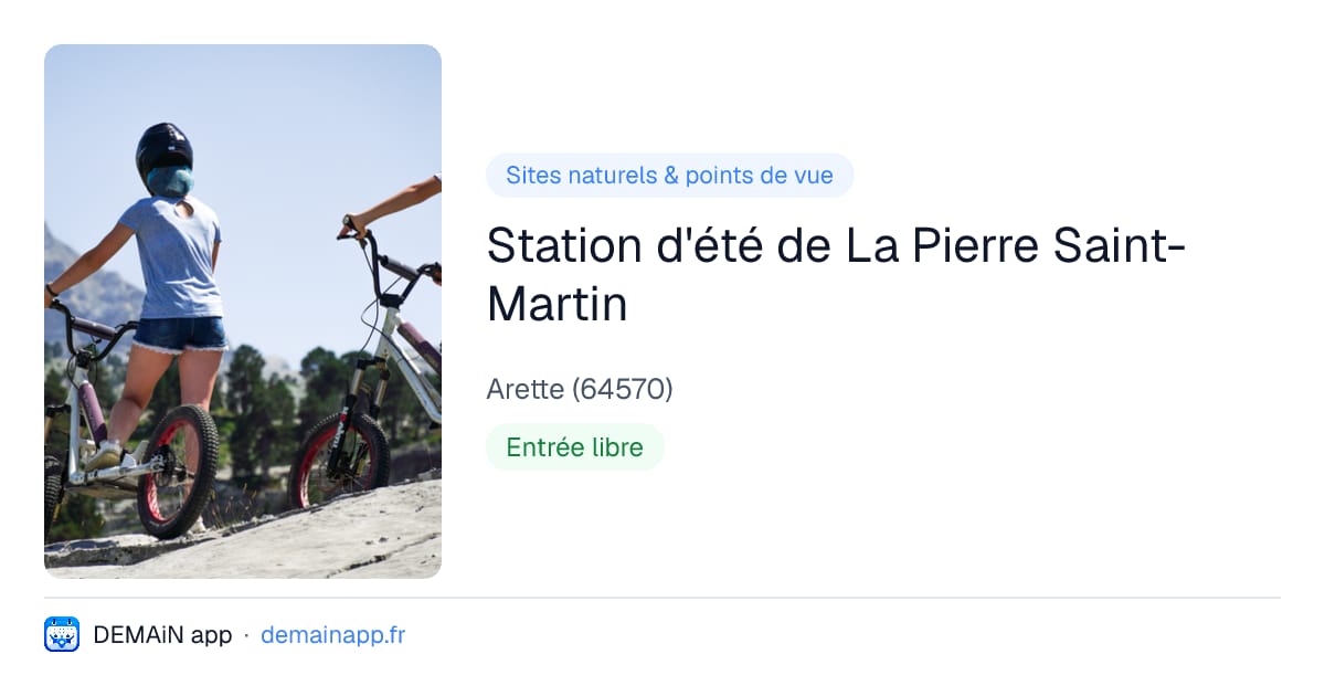 Station d'été de La Pierre Saint-Martin — Arette