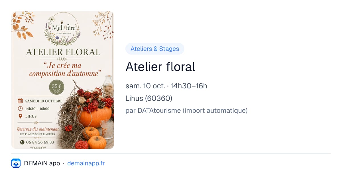 Atelier floral — Lihus