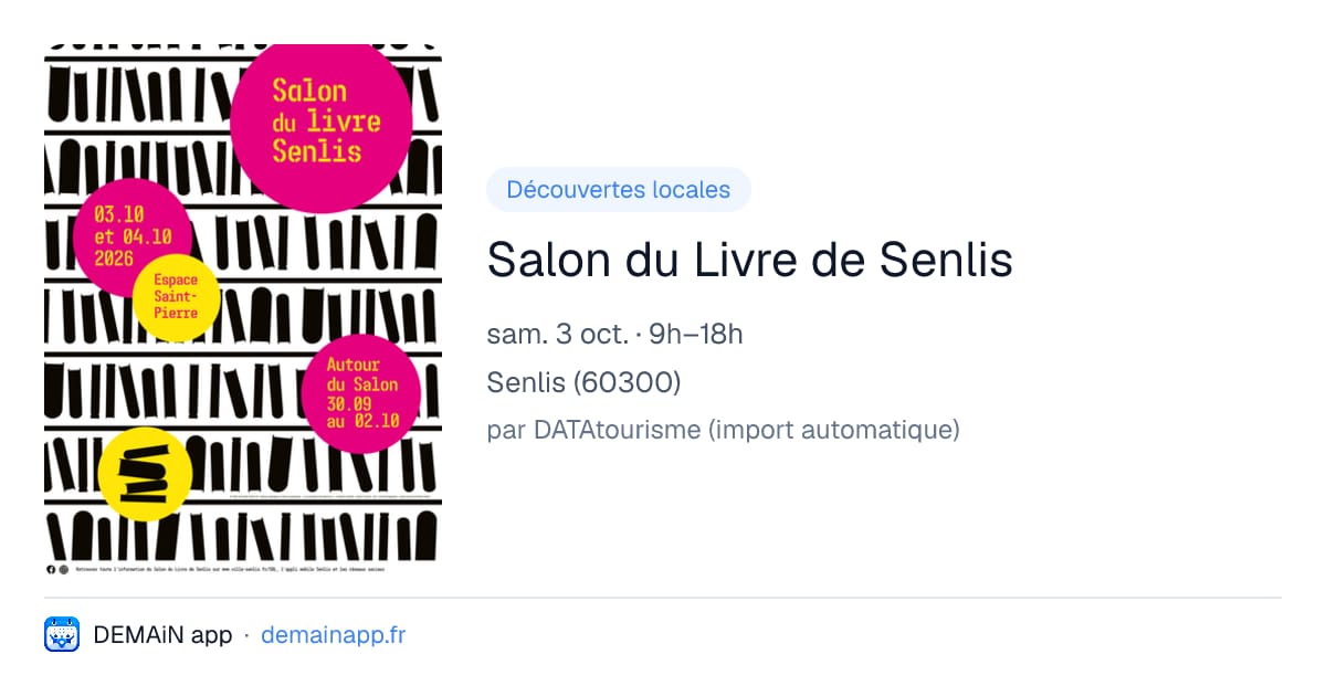 Salon du Livre de Senlis — Senlis