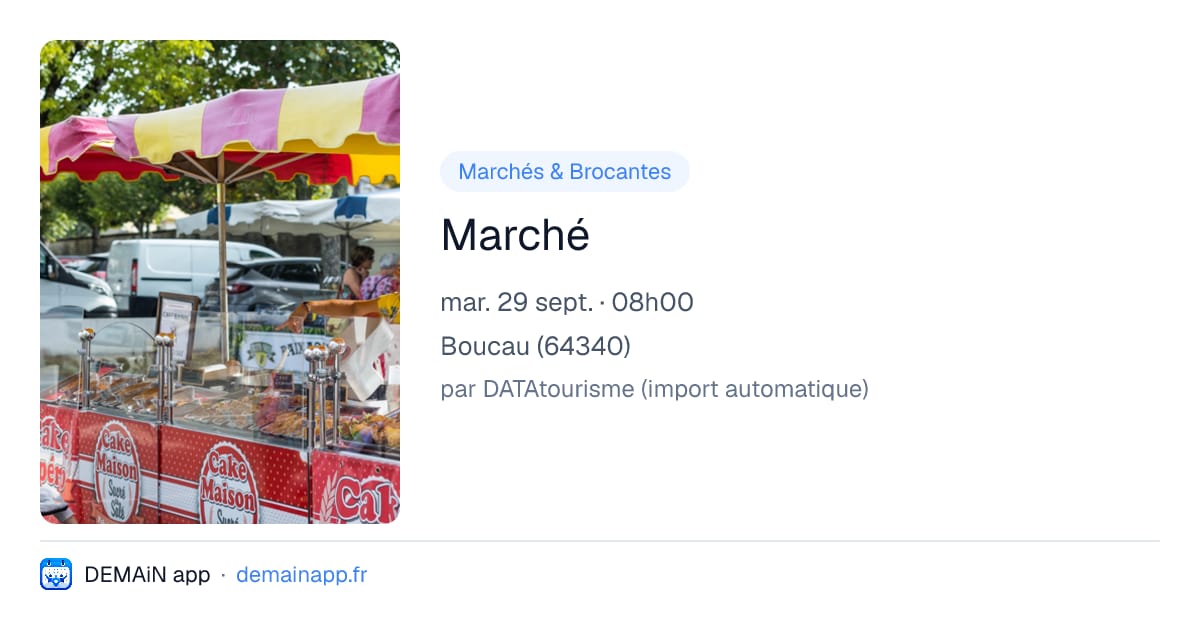 Marché — Boucau