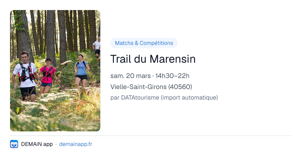 Trail du Marensin — Vielle-Saint-Girons