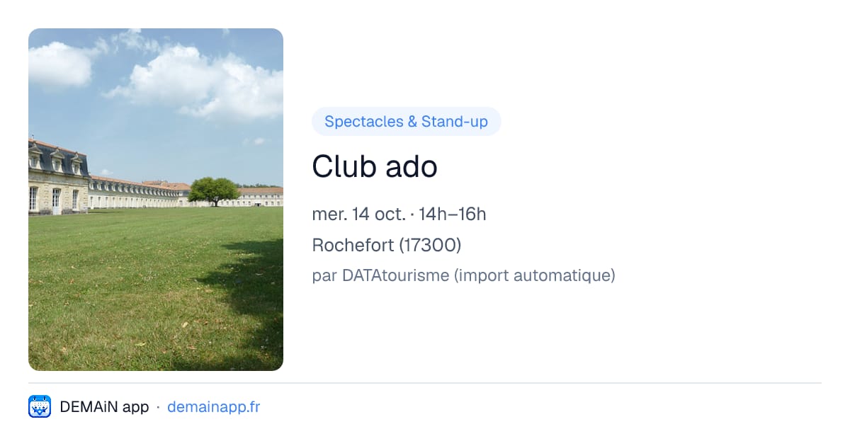 Club ado — Rochefort