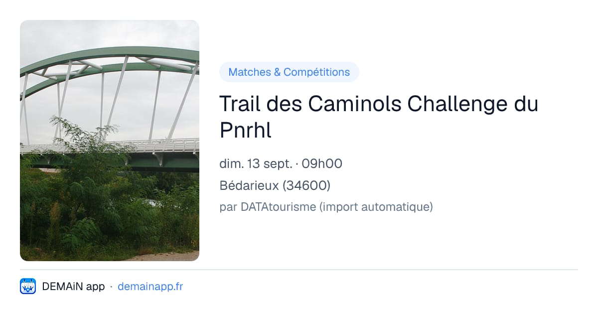Trail des Caminols Challenge du Pnrhl — Bédarieux