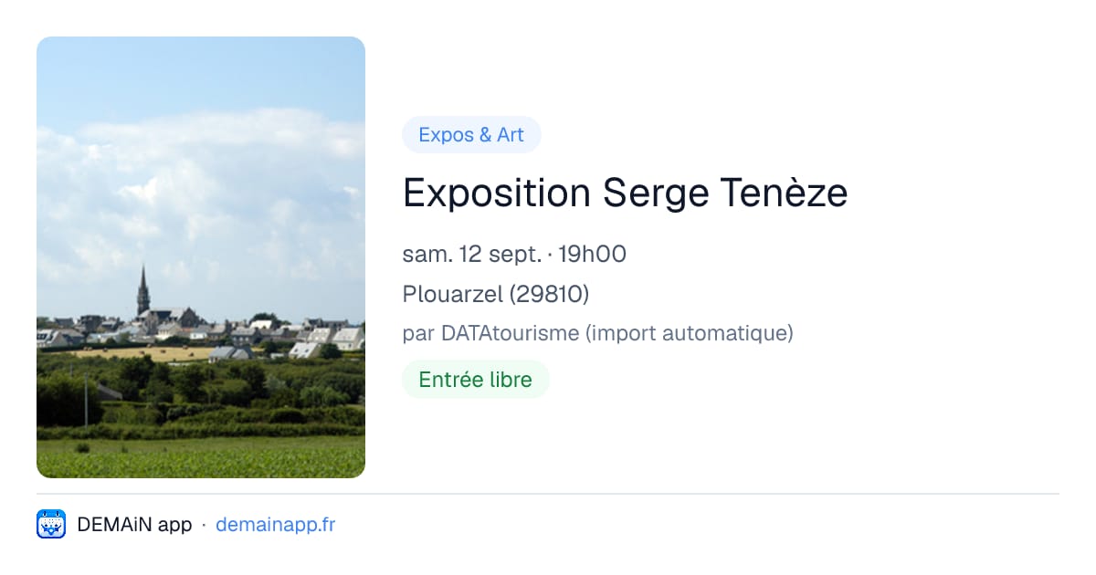Exposition Serge Tenèze — Plouarzel