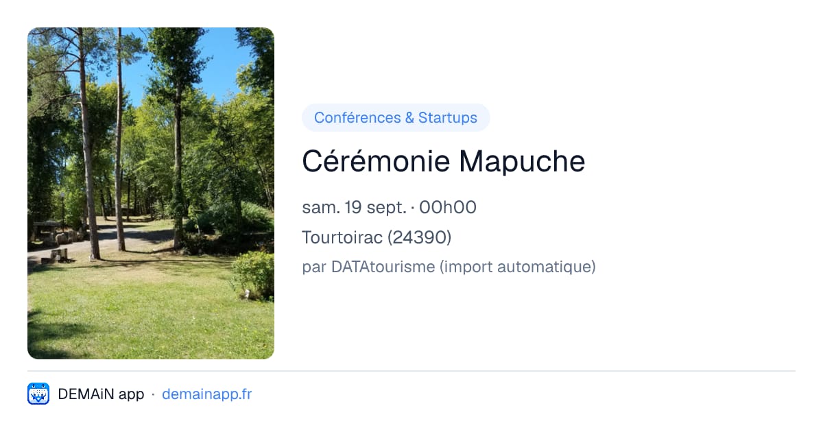 Cérémonie Mapuche — Tourtoirac