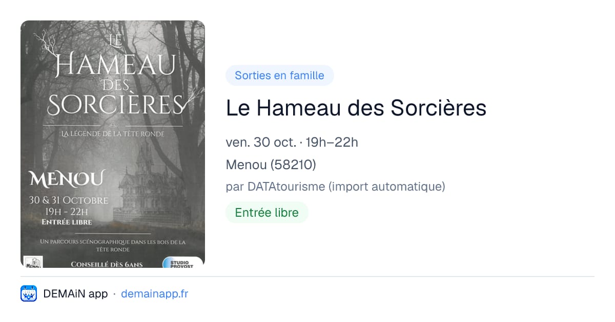 Le Hameau des Sorcières — Menou