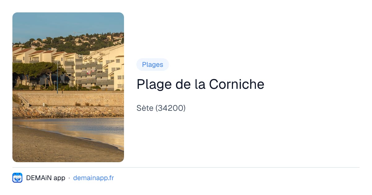 Plage de la Corniche — Sète