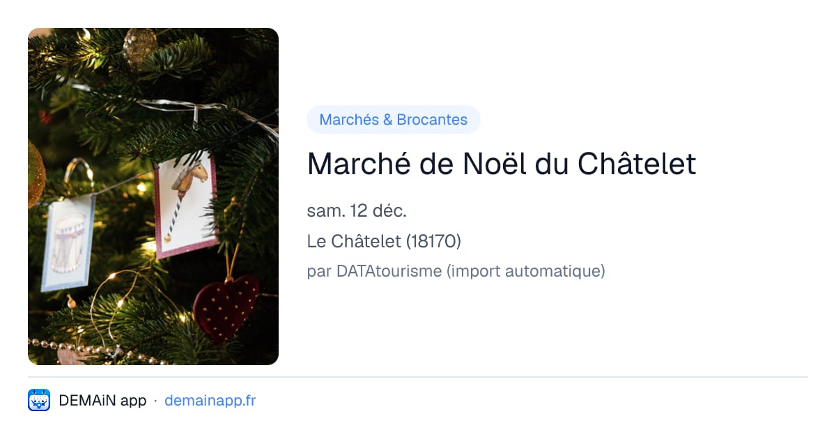 Marché de Noël du Châtelet — Le Châtelet