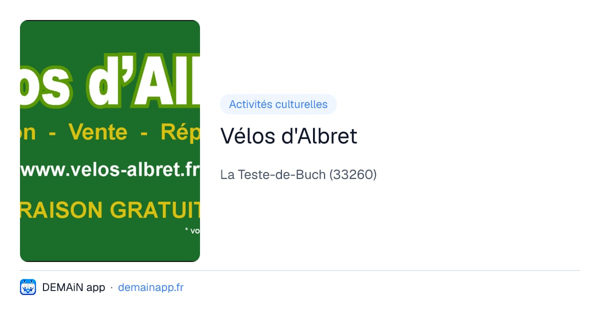 Vélos d'Albret — La Teste-de-Buch