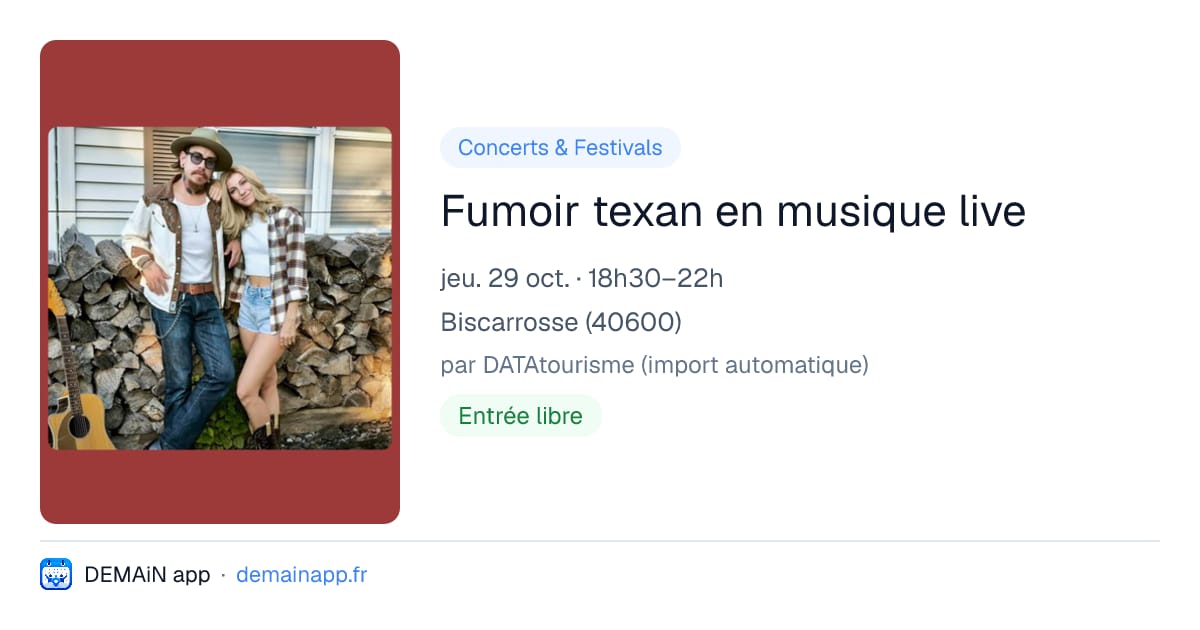 Fumoir texan en musique live — Biscarrosse