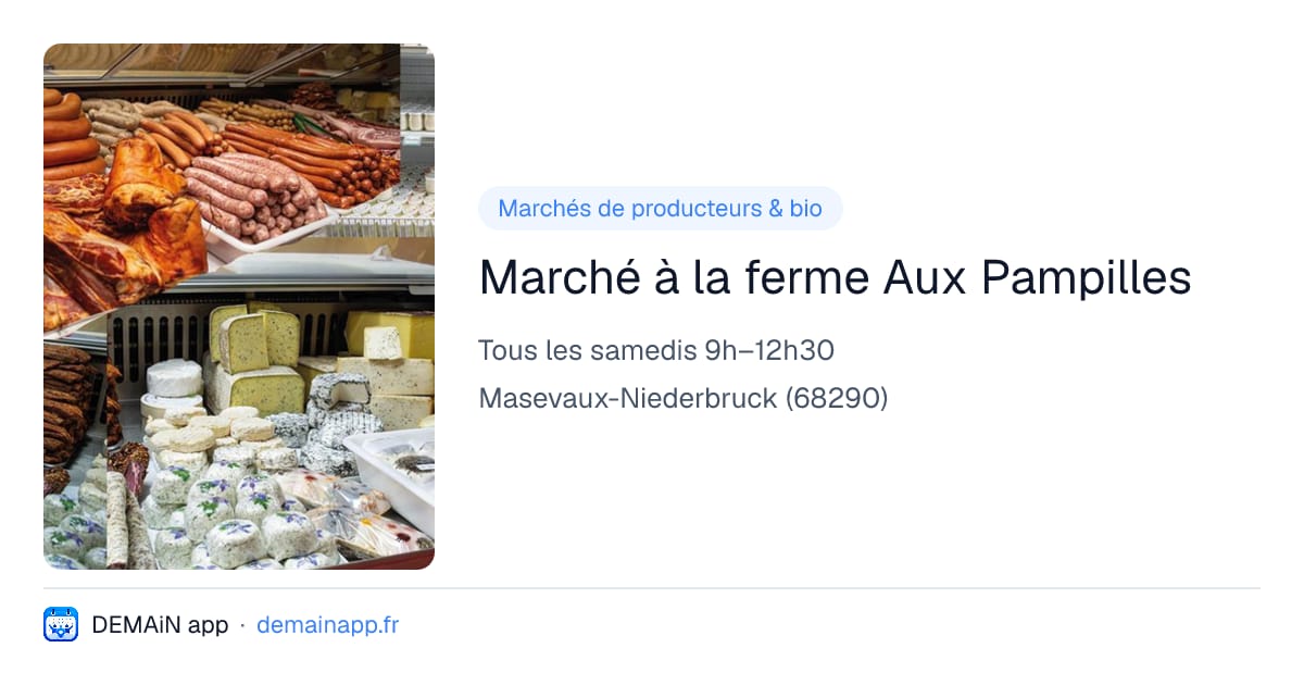 Marché à la ferme Aux Pampilles — Masevaux-Niederbruck