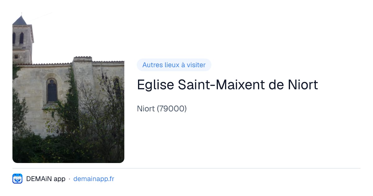 Eglise Saint-Maixent de Niort — Niort