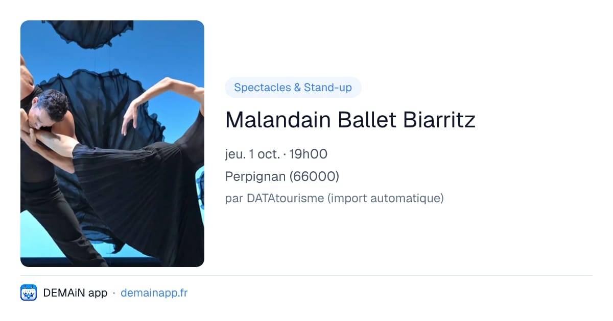 Malandain Ballet Biarritz — Perpignan