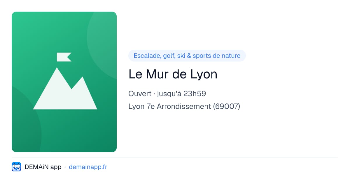 Le Mur de Lyon — Lyon 7e Arrondissement
