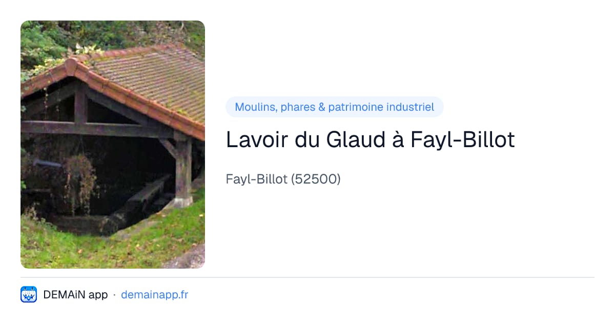 Lavoir du Glaud à Fayl-Billot — Fayl-Billot
