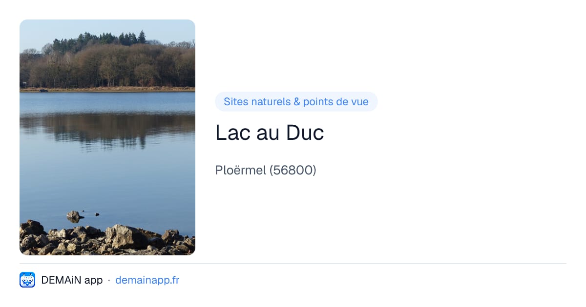 Lac au Duc — Ploërmel
