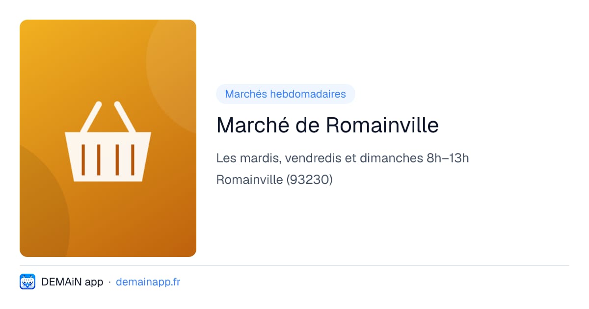 Marché de Romainville — Romainville
