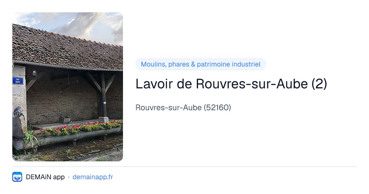 Lavoir de Rouvres-sur-Aube (2) — Rouvres-sur-Aube