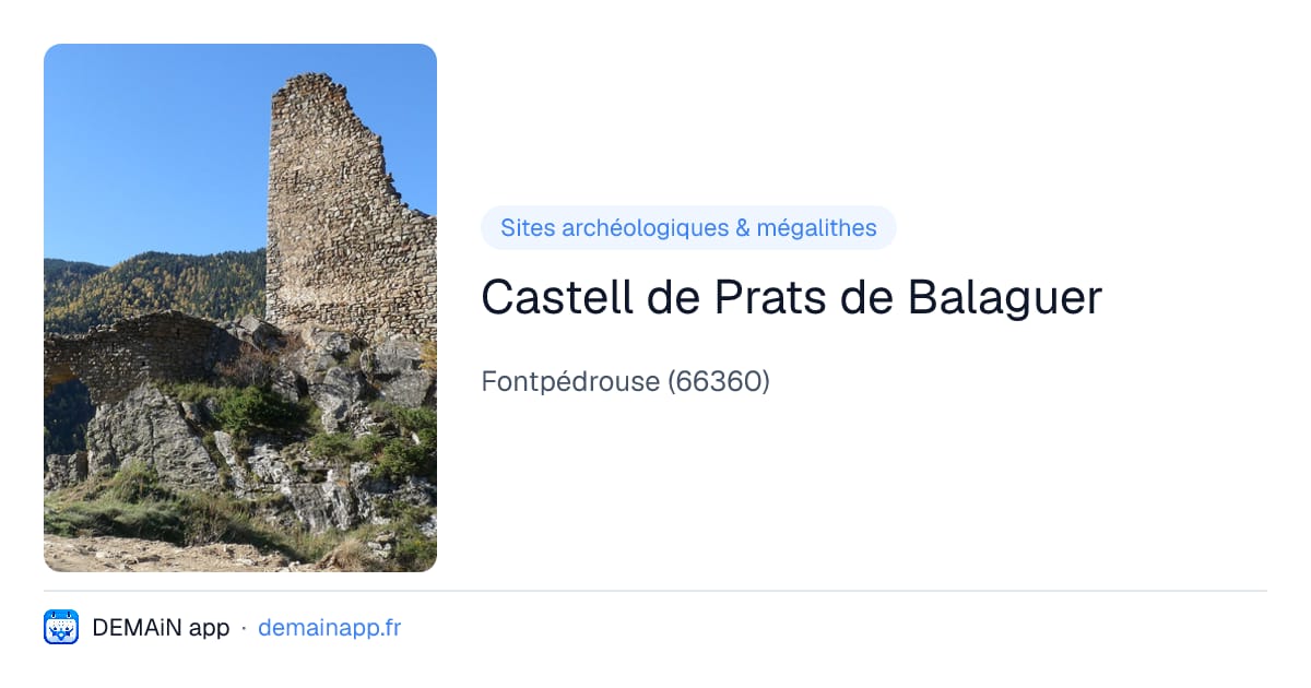 Castell de Prats de Balaguer — Fontpédrouse