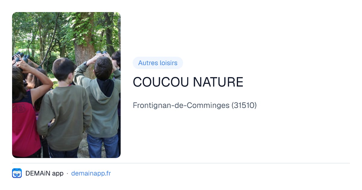 COUCOU NATURE — Frontignan-de-Comminges