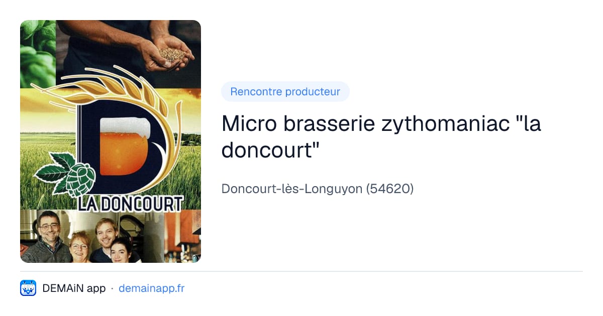 Micro brasserie zythomaniac "la doncourt" — Doncourt-lès-Longuyon