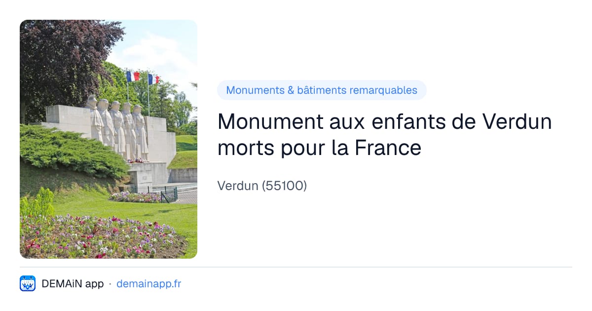 Monument aux enfants de Verdun morts pour la France — Verdun