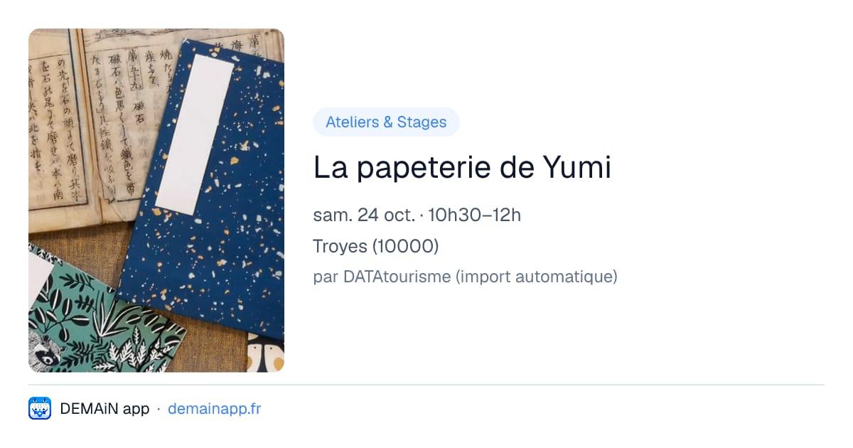 La papeterie de Yumi — Troyes