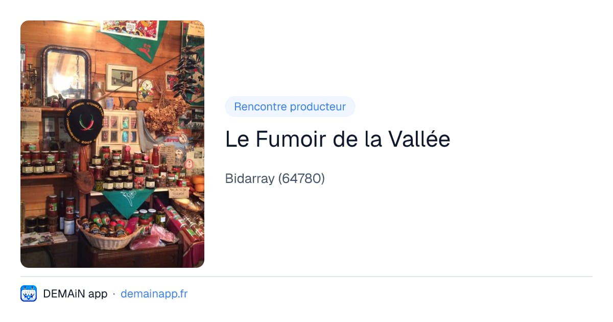 Le Fumoir de la Vallée — Bidarray