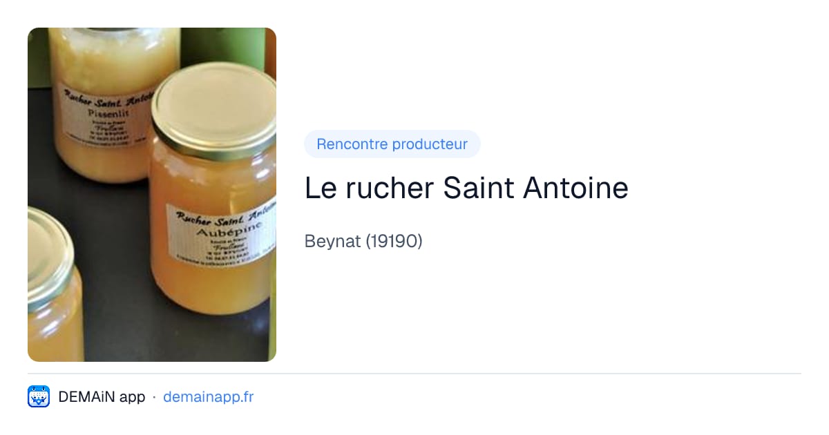 Le rucher Saint Antoine — Beynat