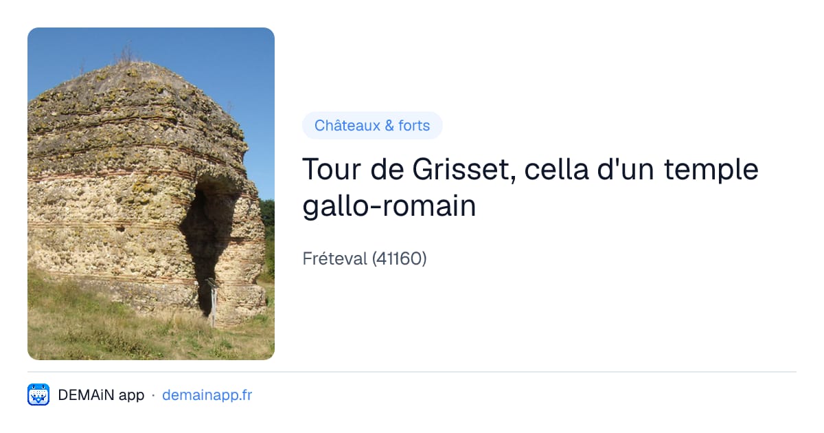Tour de Grisset, cella d'un temple gallo-romain — Fréteval