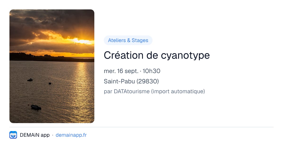 Création de cyanotype — Saint-Pabu