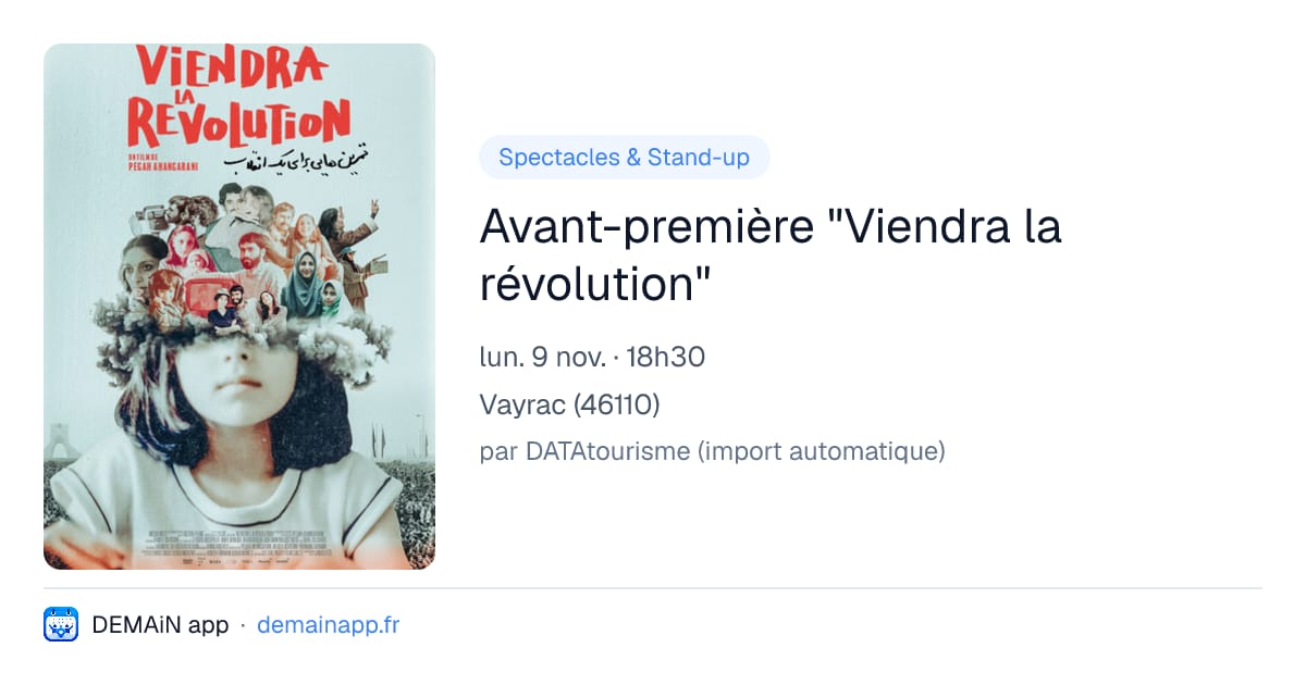 Avant-première "Viendra la révolution" — Vayrac