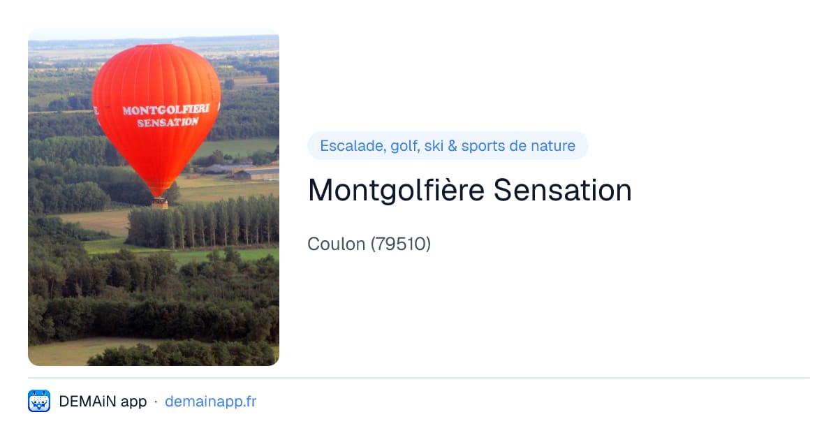 Montgolfière Sensation — Coulon