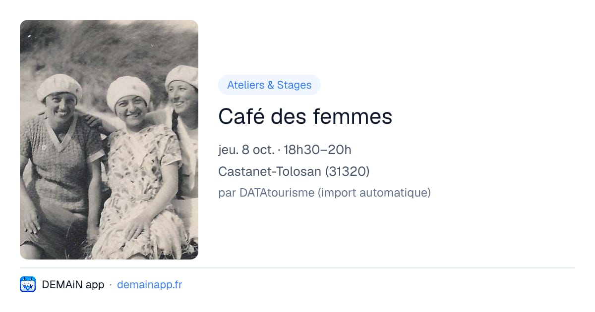 Café des femmes — Castanet-Tolosan