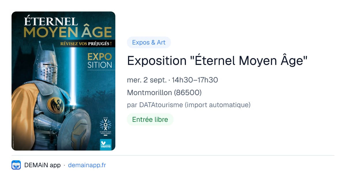 Exposition "Éternel Moyen Âge" — Montmorillon