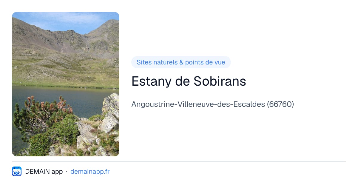 Estany de Sobirans — Angoustrine-Villeneuve-des-Escaldes