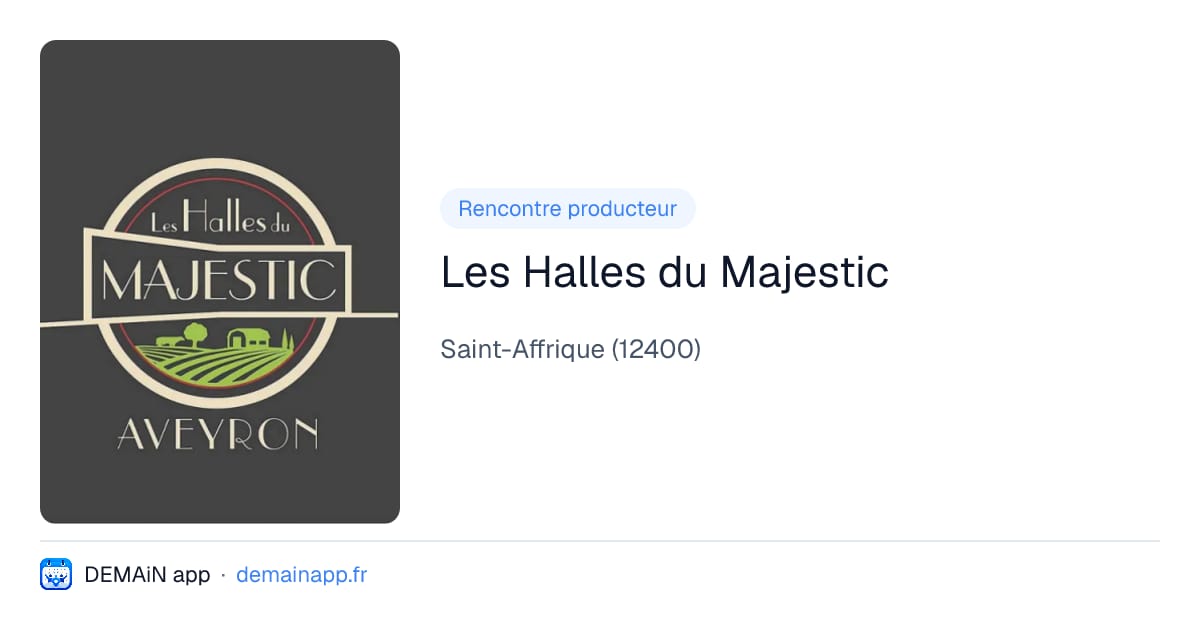 Les Halles du Majestic — Saint-Affrique