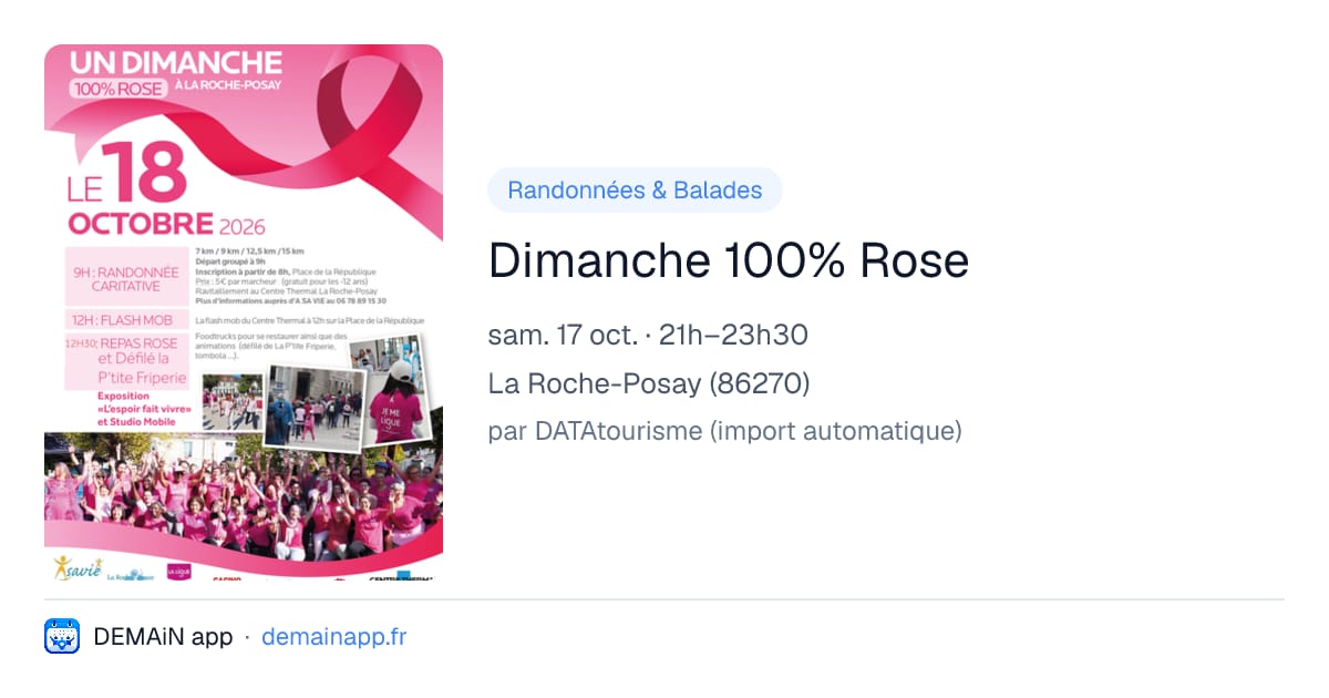 Dimanche 100% Rose — La Roche-Posay