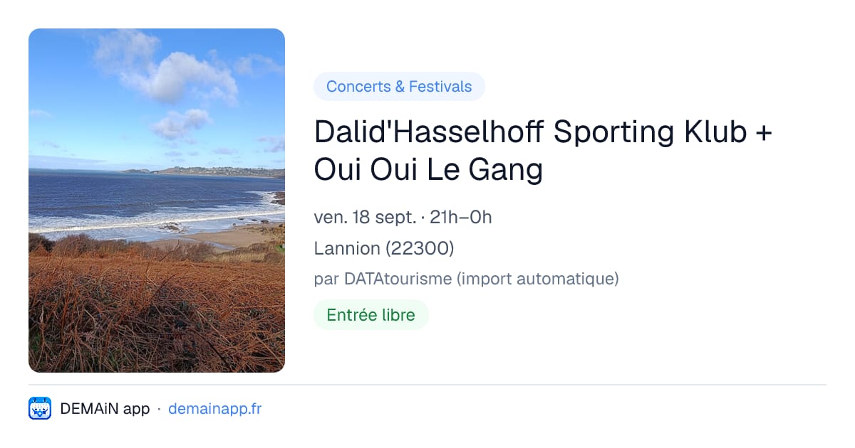 Dalid'Hasselhoff Sporting Klub + Oui Oui Le Gang — Lannion
