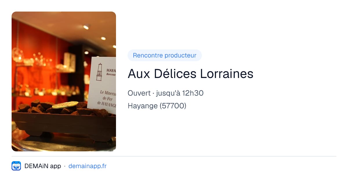 Aux Délices Lorraines — Hayange