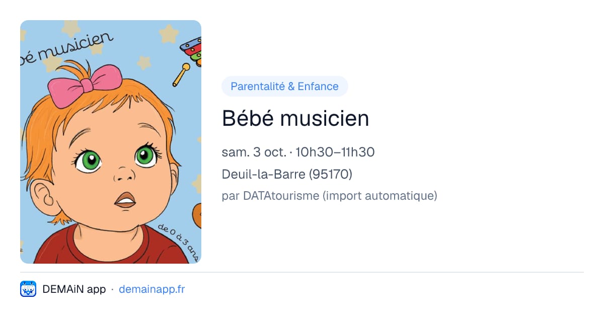 Bébé musicien — Deuil-la-Barre